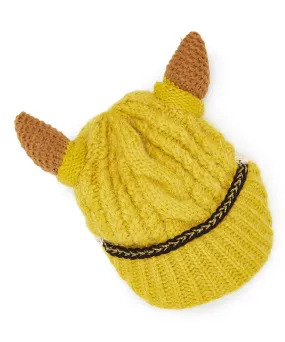 JCH305210 Horn Cable-Knit Beanie