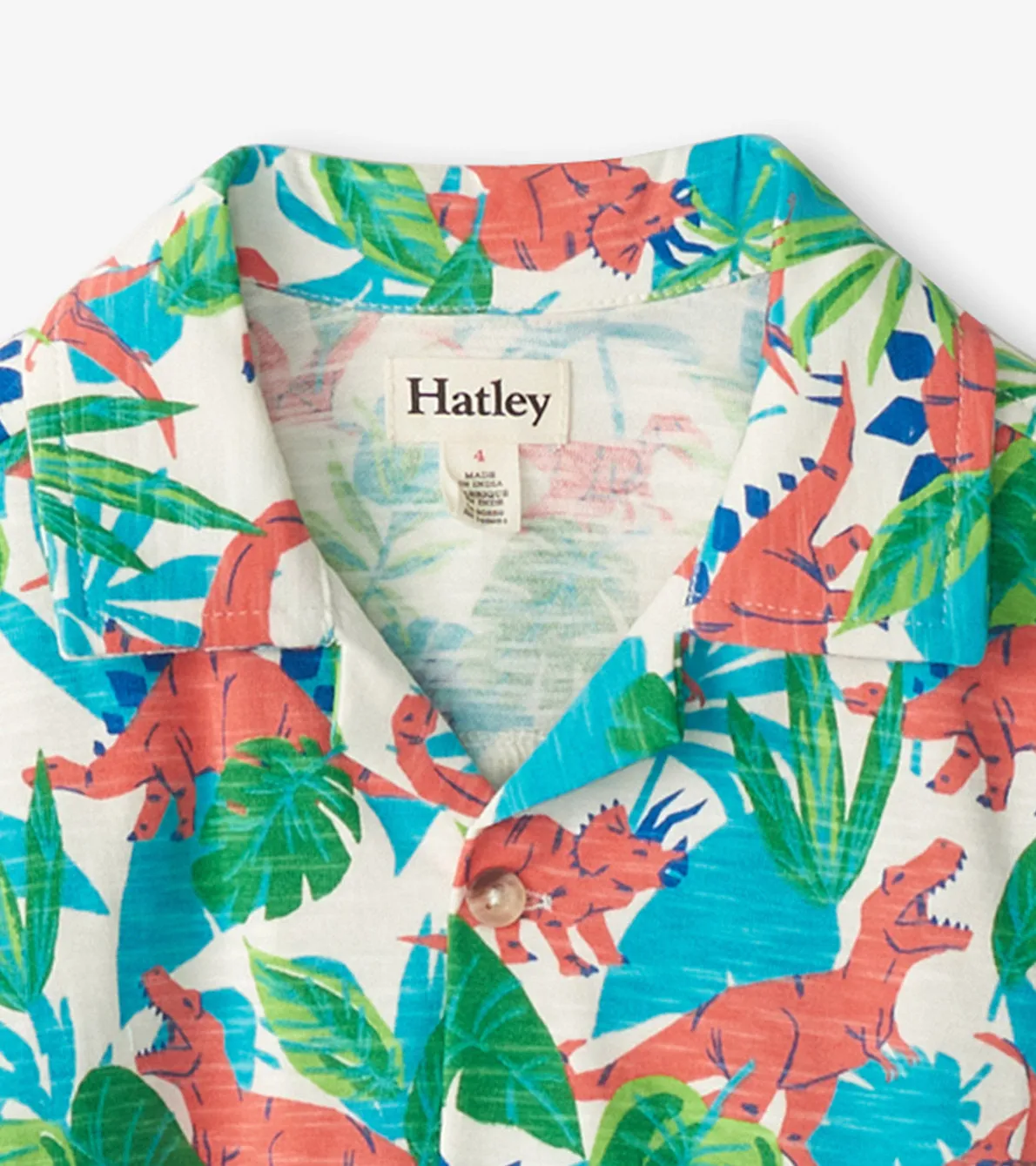 Jungle Dino Collar Tee