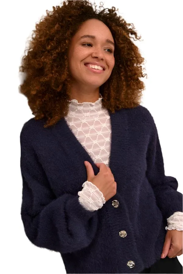 Kaffe Womens Vilma Cardigan Dawn Purple
