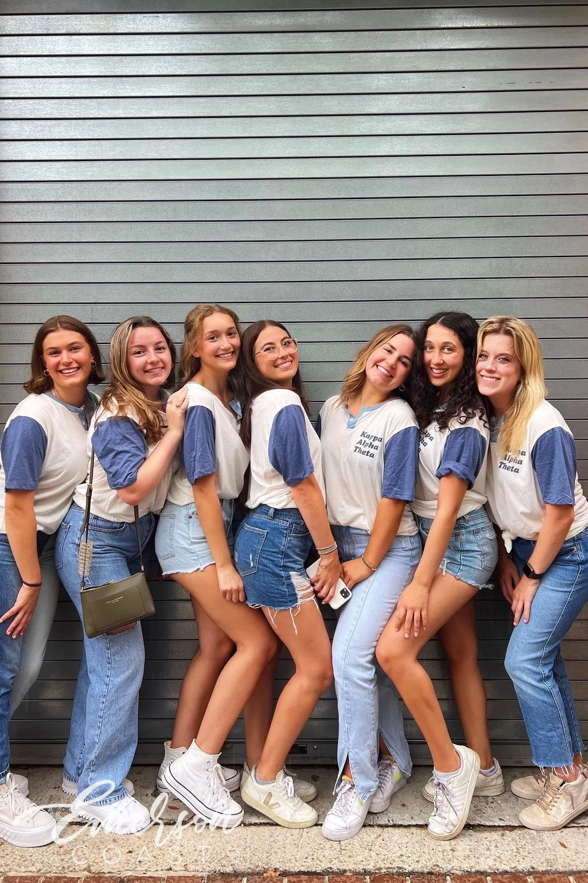 Kappa Alpha Theta Simple Recruitment Colorblock Henley