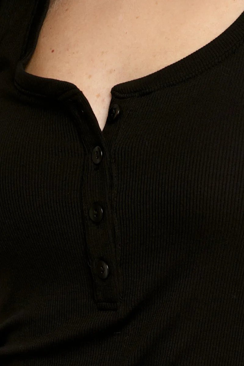 Kate Henley Tank Top in Black
