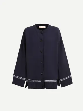Kimono Sleeve Cardigan in Light Navy