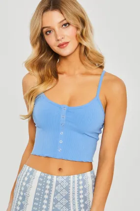 Knit Solid Cami Crop Top