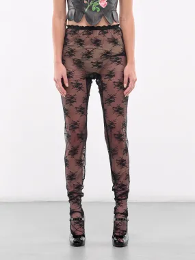 Lace Leggings (00TR08BK-BLACK)