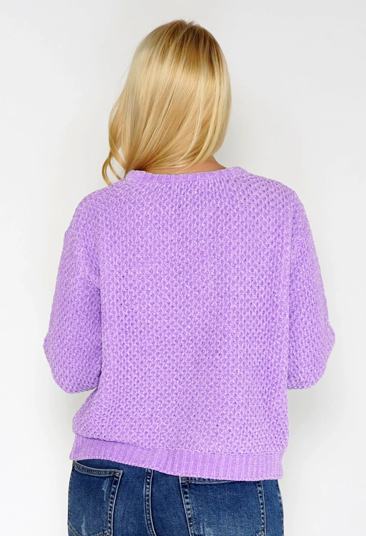 Lavender Chenille Knit