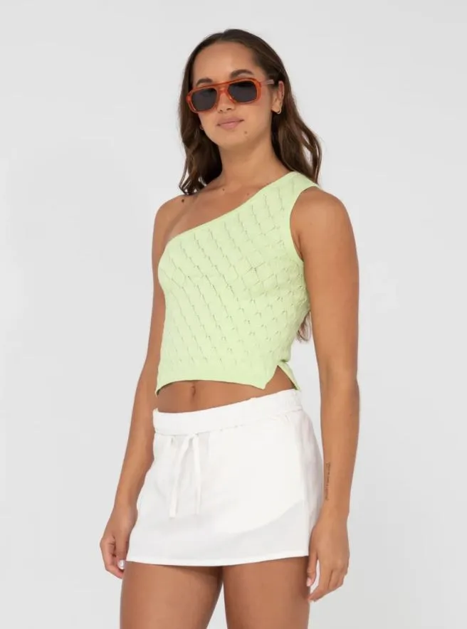 LEO ONE SHOULDER KNIT TOP