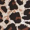 Leopard-Print Faux-Leather Trim Tunic Top