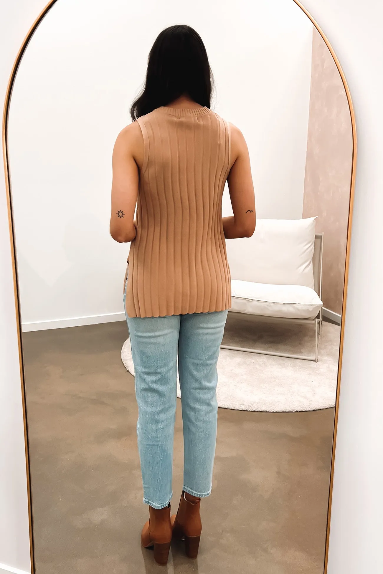 Lewis Knit Top Latte