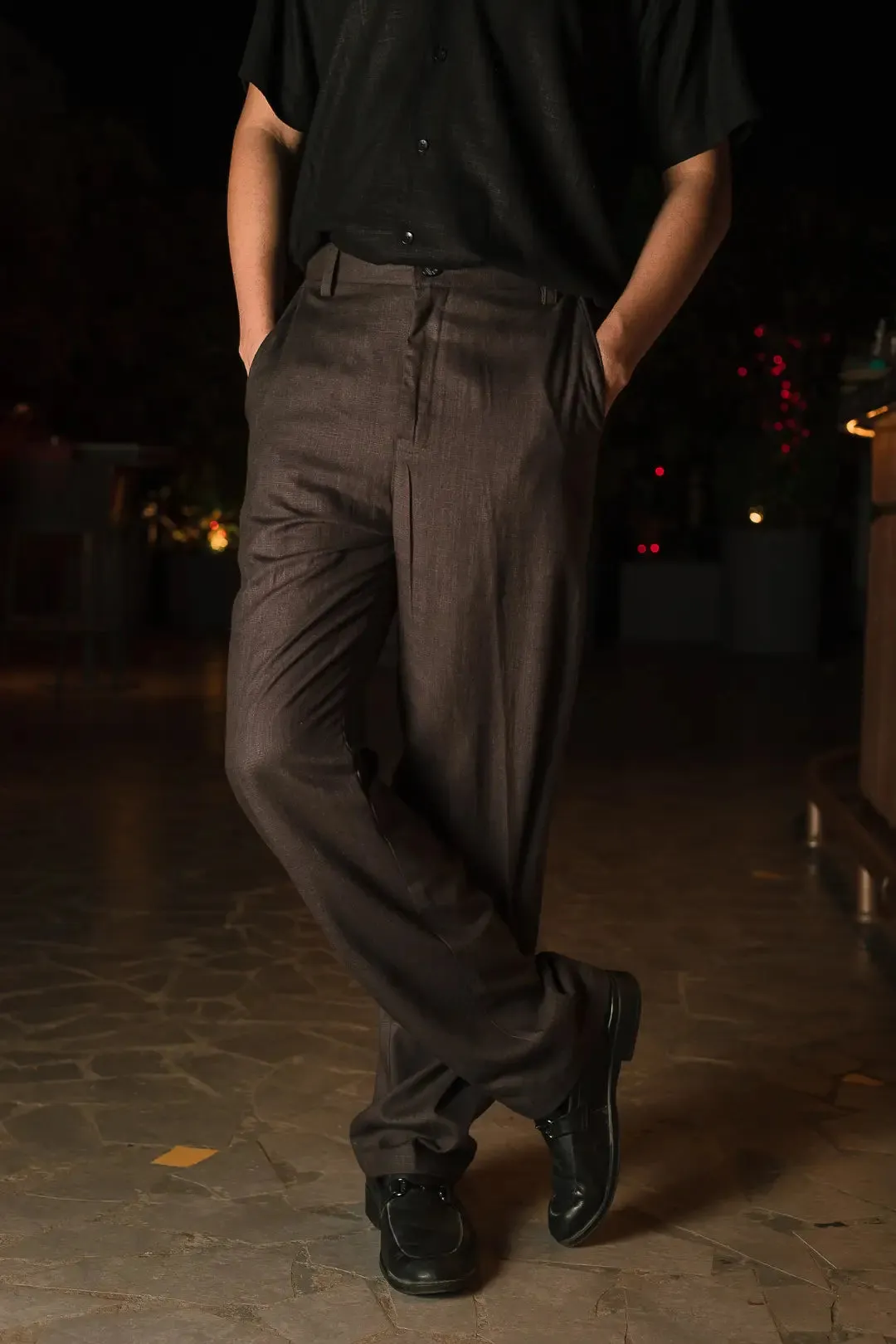 Linen High-Waist Korean Fit Pants