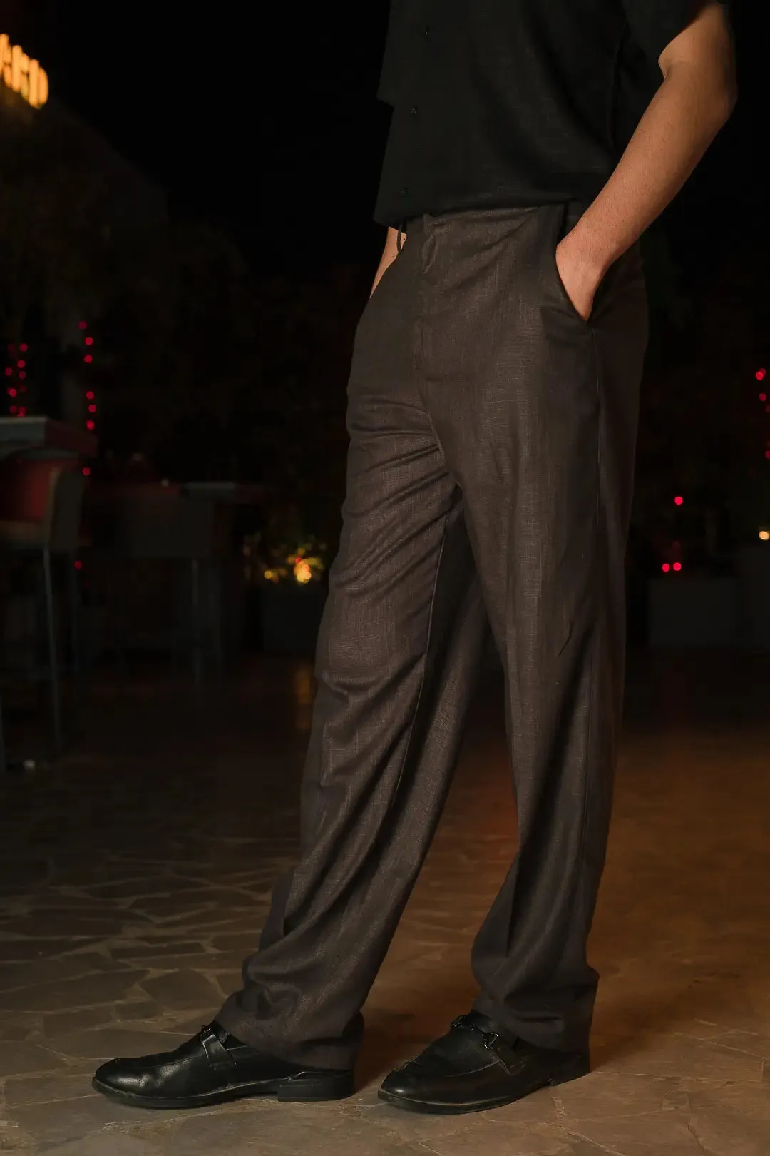 Linen High-Waist Korean Fit Pants