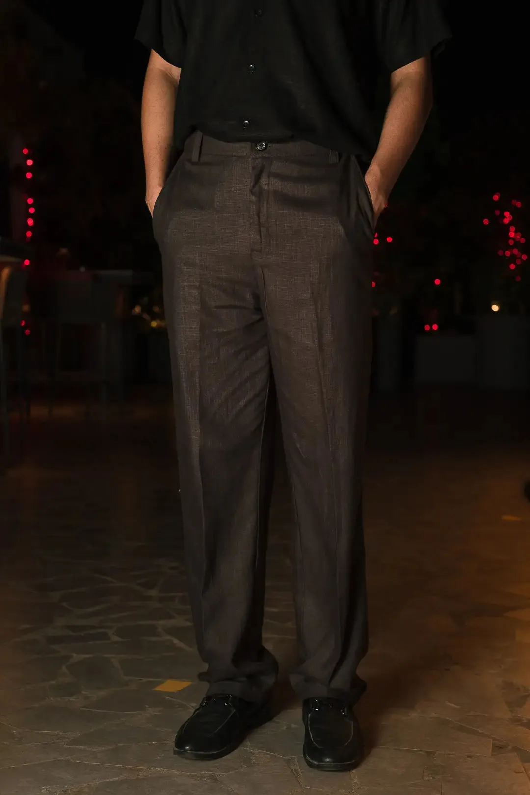 Linen High-Waist Korean Fit Pants