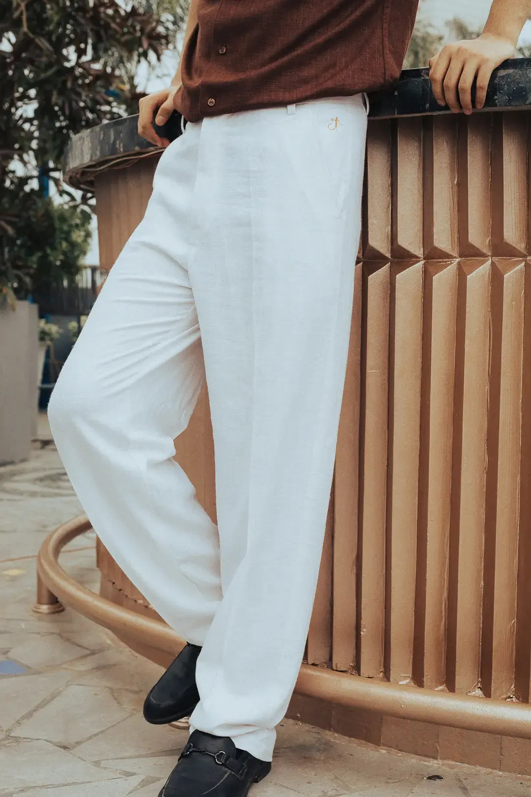 Linen High-Waist Korean Fit Pants