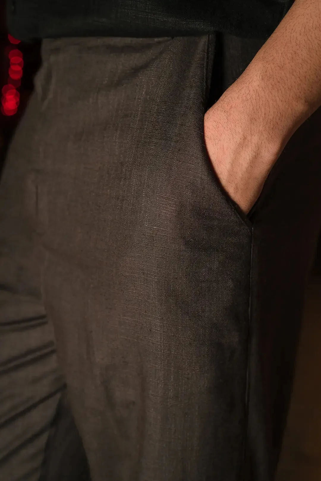 Linen High-Waist Korean Fit Pants
