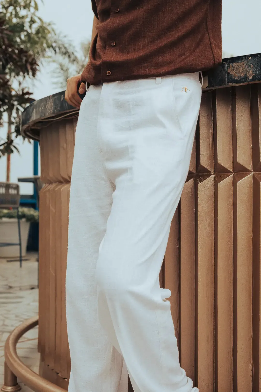 Linen High-Waist Korean Fit Pants