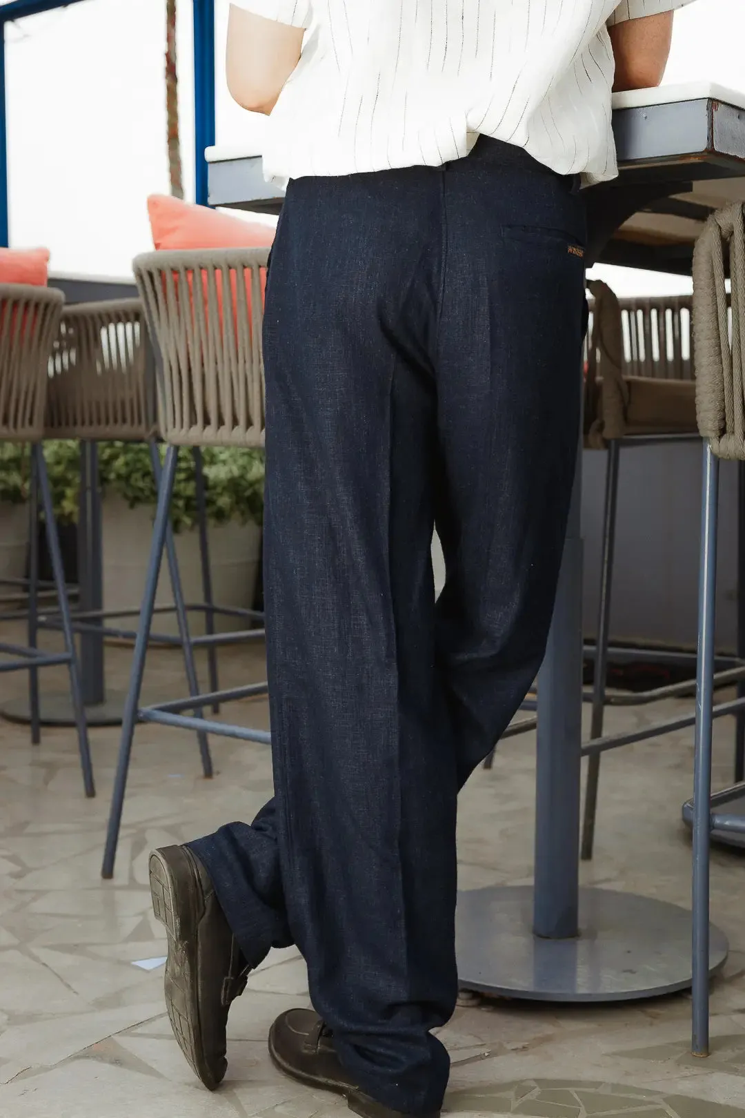 Linen High-Waist Korean Fit Pants