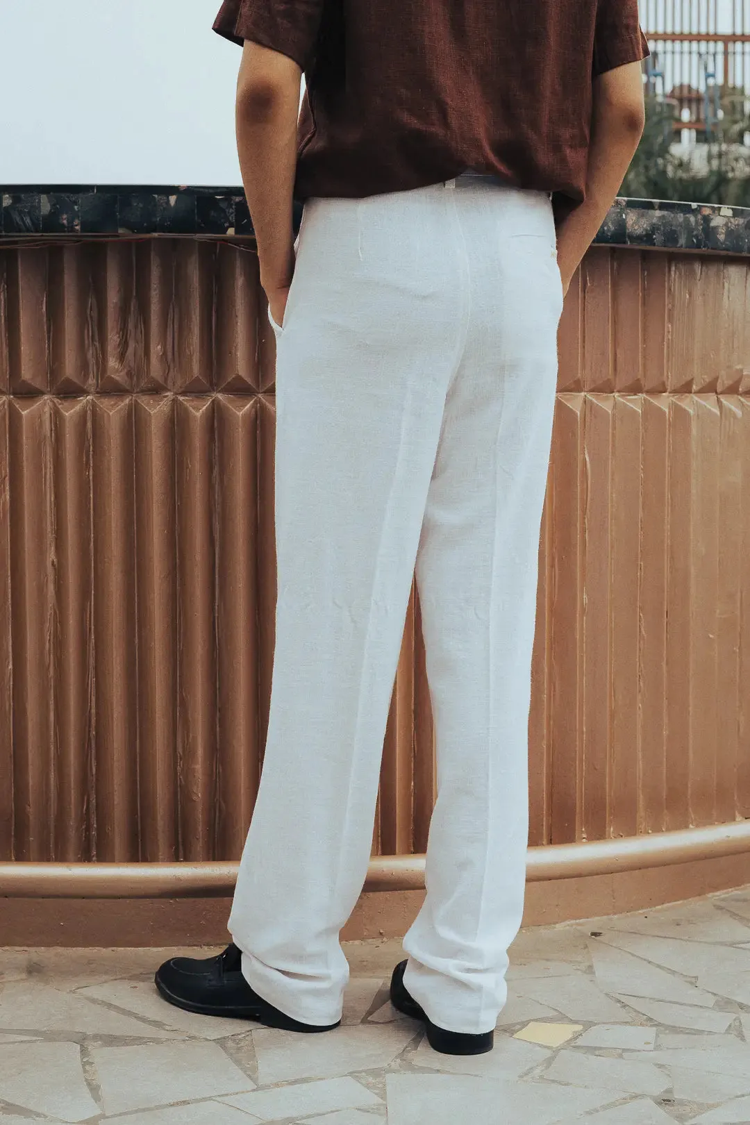 Linen High-Waist Korean Fit Pants