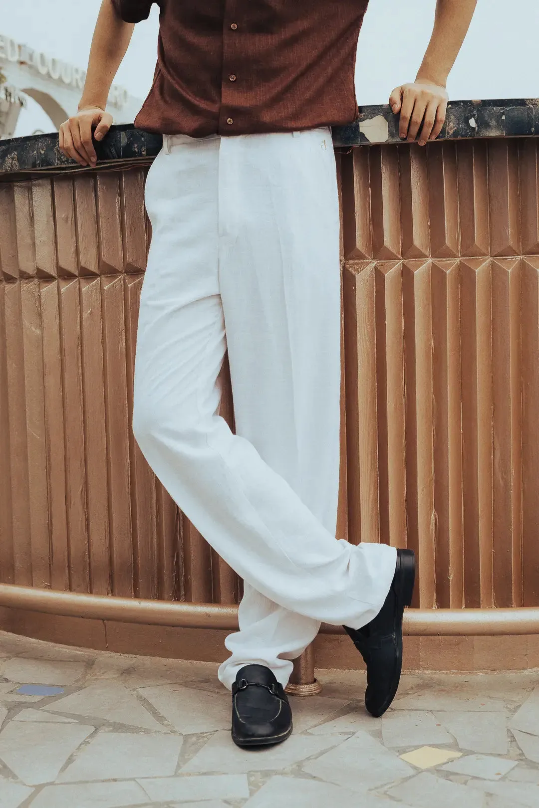 Linen High-Waist Korean Fit Pants