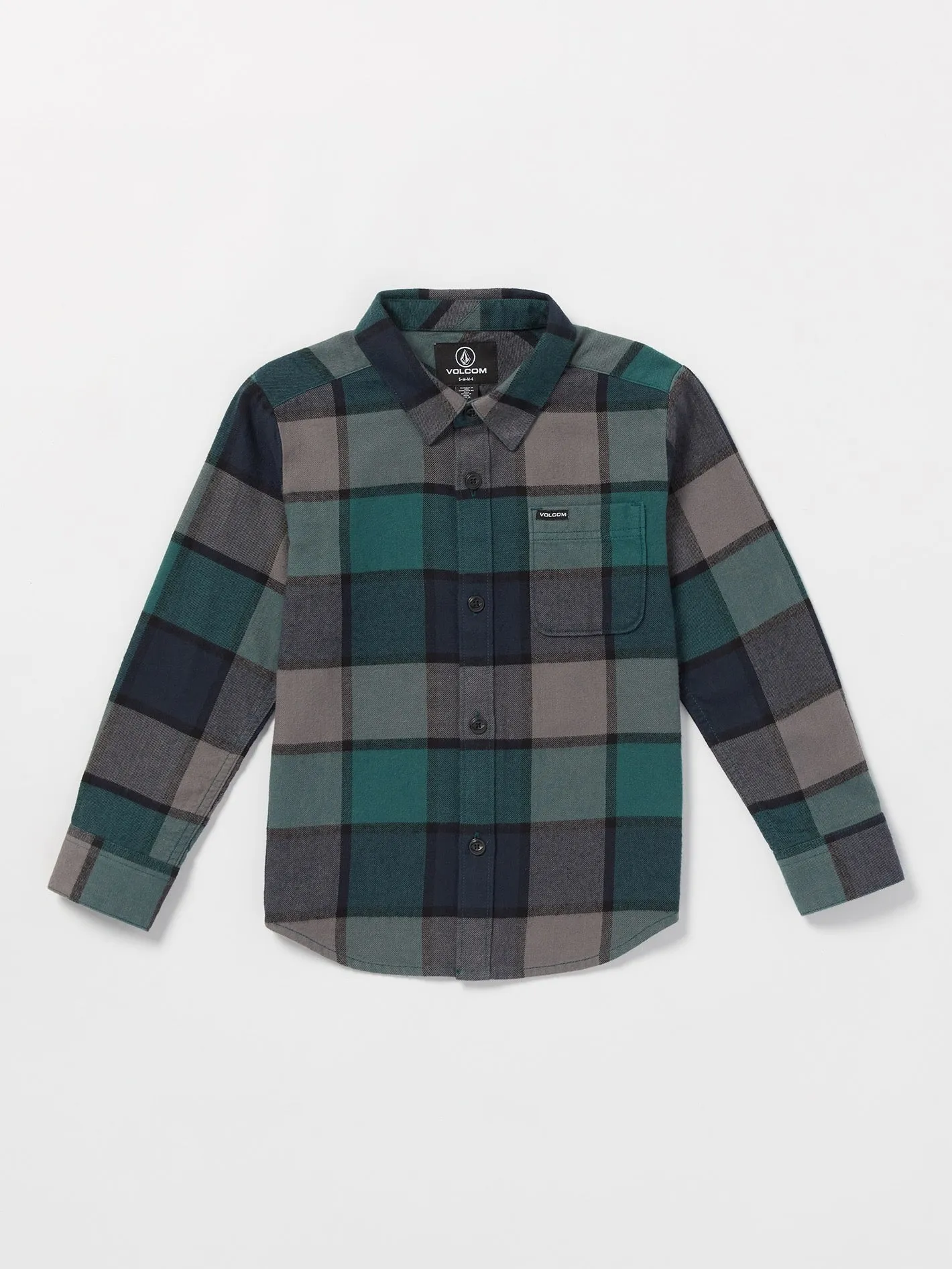 Little Boys Caden Plaid Flannel - Navy