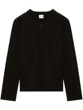 Logo-Patch Buttoned Jumper