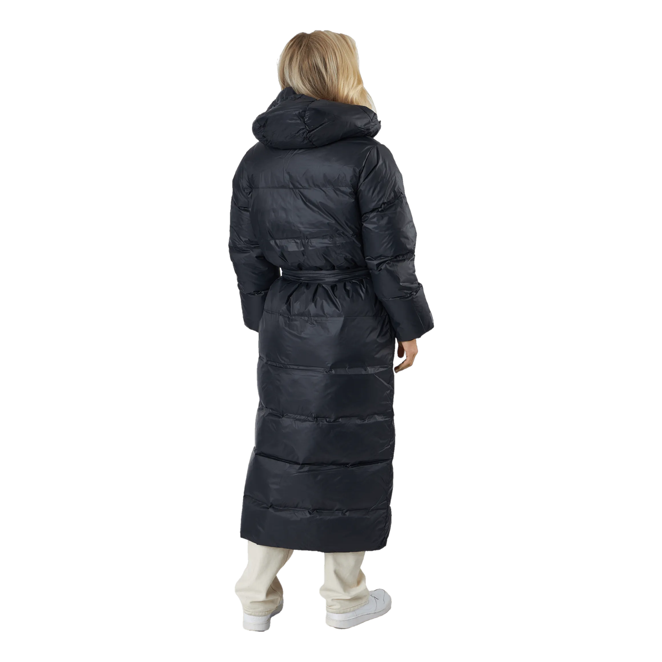 Long Beltet Coat Black