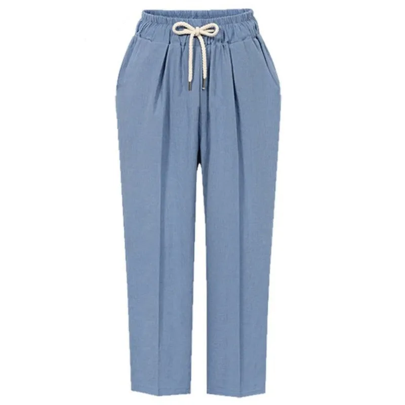 Loose Summer High Waist Wide Leg Pants
