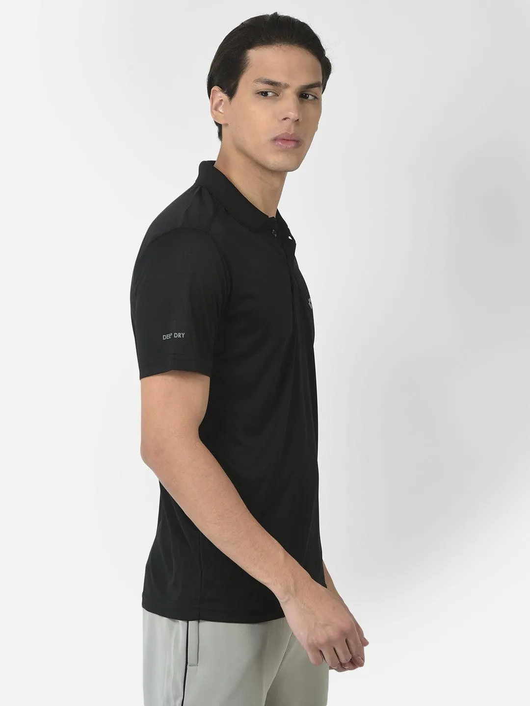 Lotto Men Black Basic Bb Polo