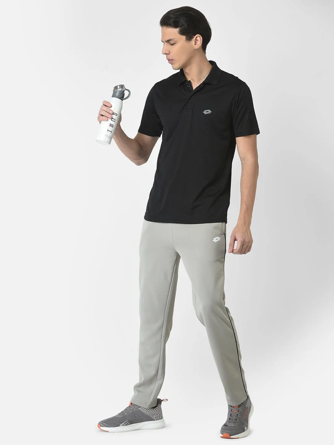 Lotto Men Black Basic Bb Polo