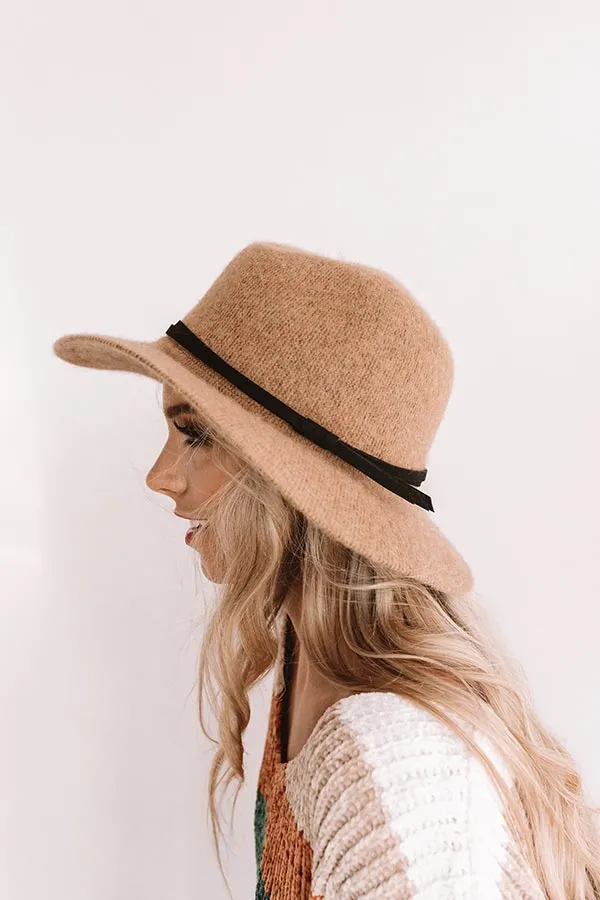 Lounging In London Knit Hat In Brown