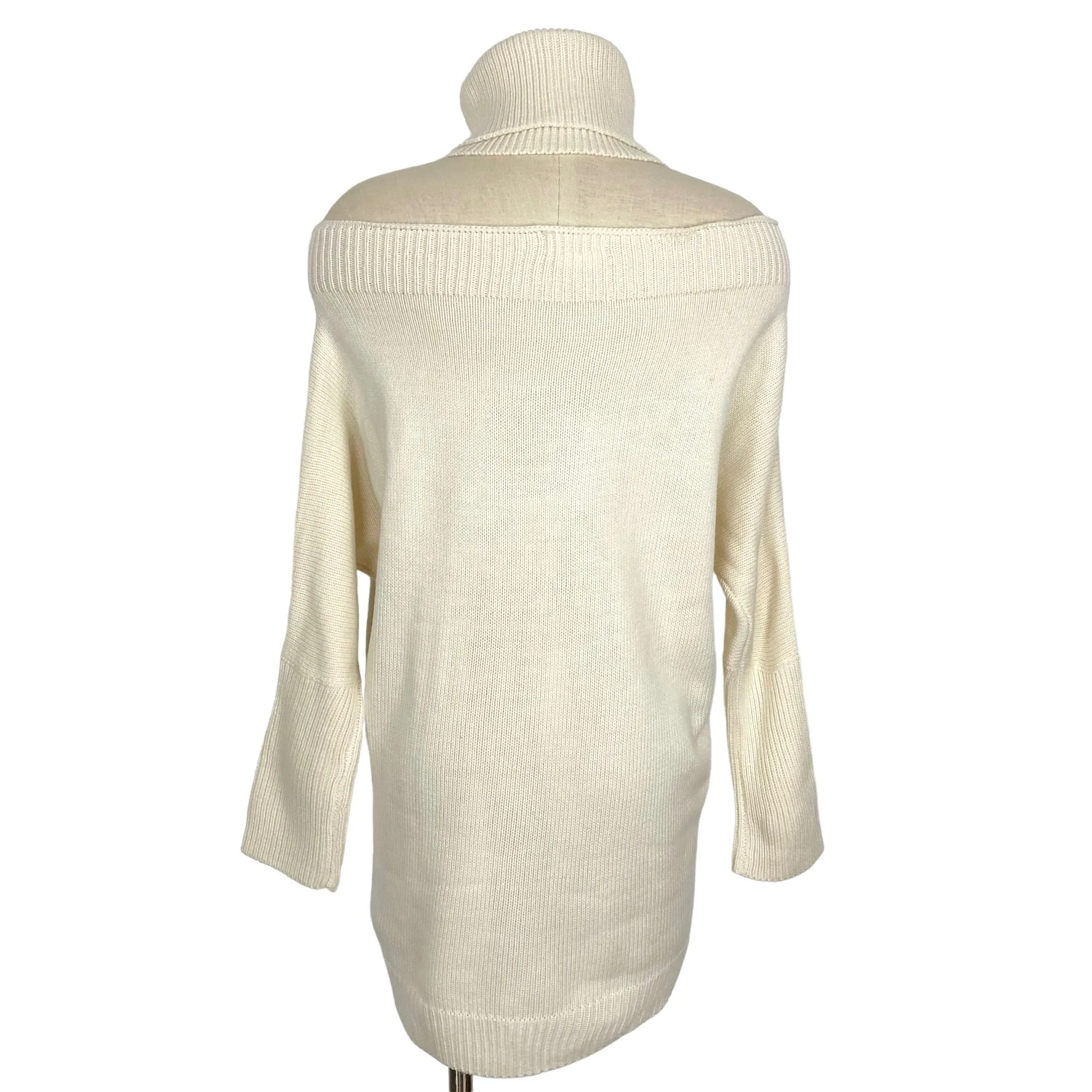 Lovers   Friends Cream Back Cutout Turtleneck Dress- Size S