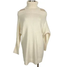Lovers   Friends Cream Back Cutout Turtleneck Dress- Size S