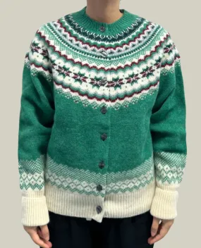 Lowie Caerphilly Fair Ilse Green Cardigan