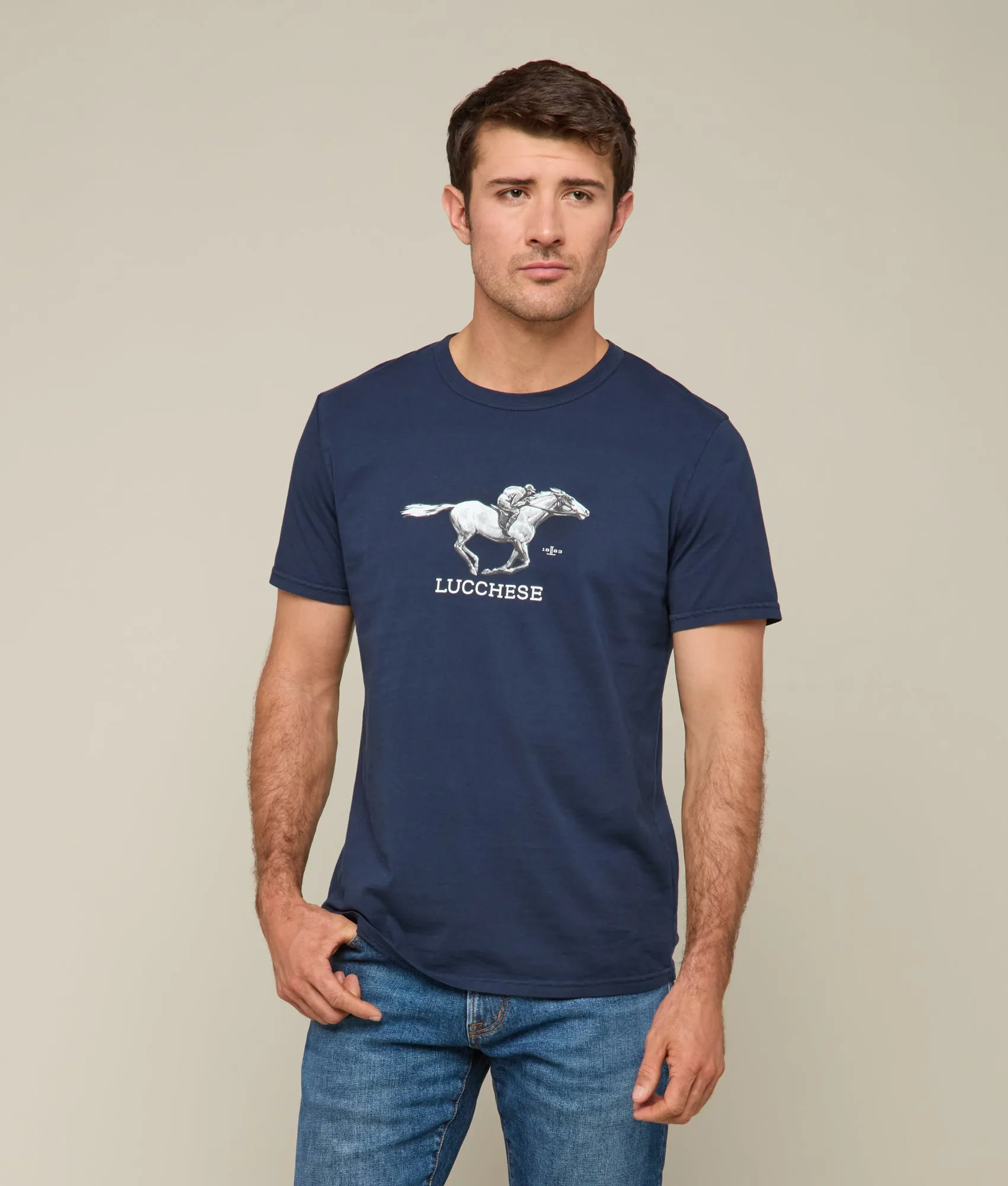 Lucchese Racehorse Tee :: Navy