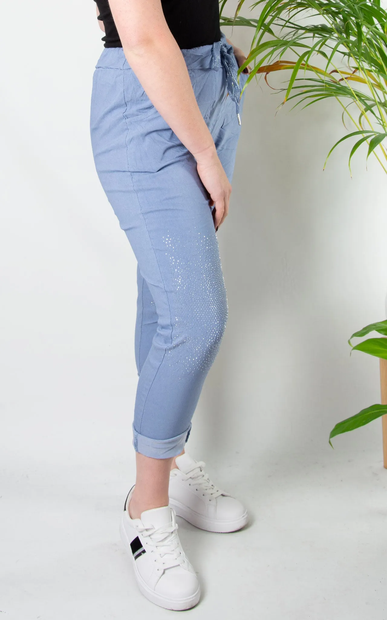 Magic Jogger | Sparkle Patch | Denim