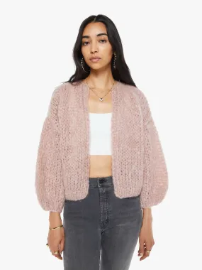 Maiami Mohair Bomber Cardigan - Antique Pink