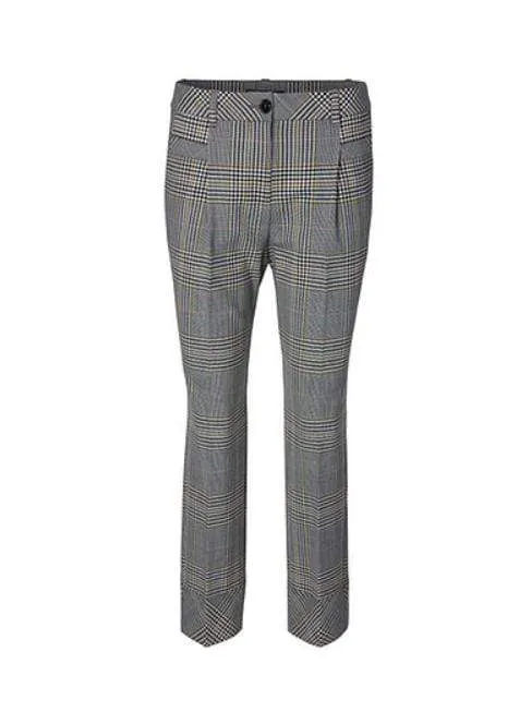 Marc Cain Collections Checked Trousers Cognac MC 81.06 W02 639