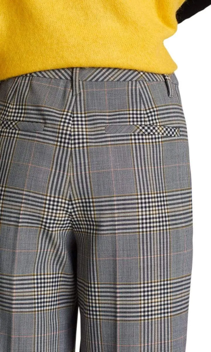 Marc Cain Collections Checked Trousers Cognac MC 81.06 W02 639