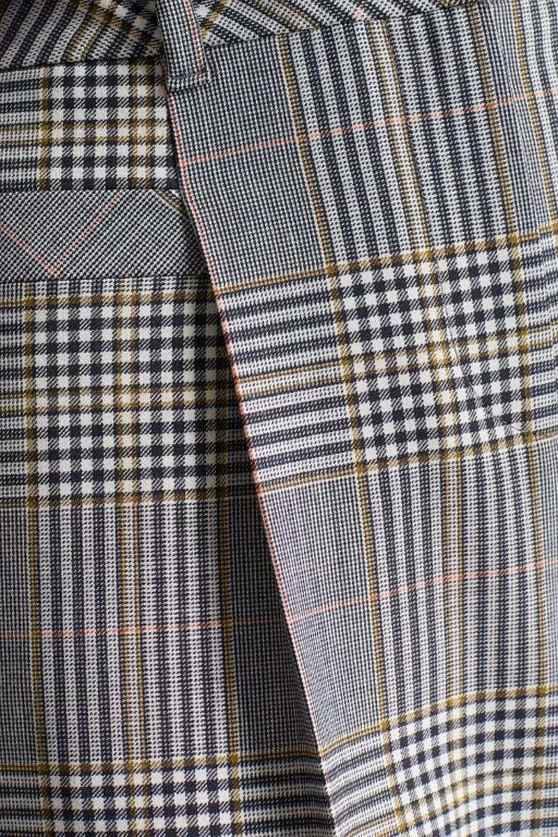Marc Cain Collections Checked Trousers Cognac MC 81.06 W02 639