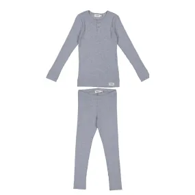 MARMAR MOONSTONE MÉLANGE HENLEY RIBBED SET