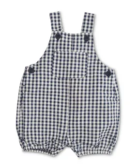 Marquise - Navy Gingham Overalls