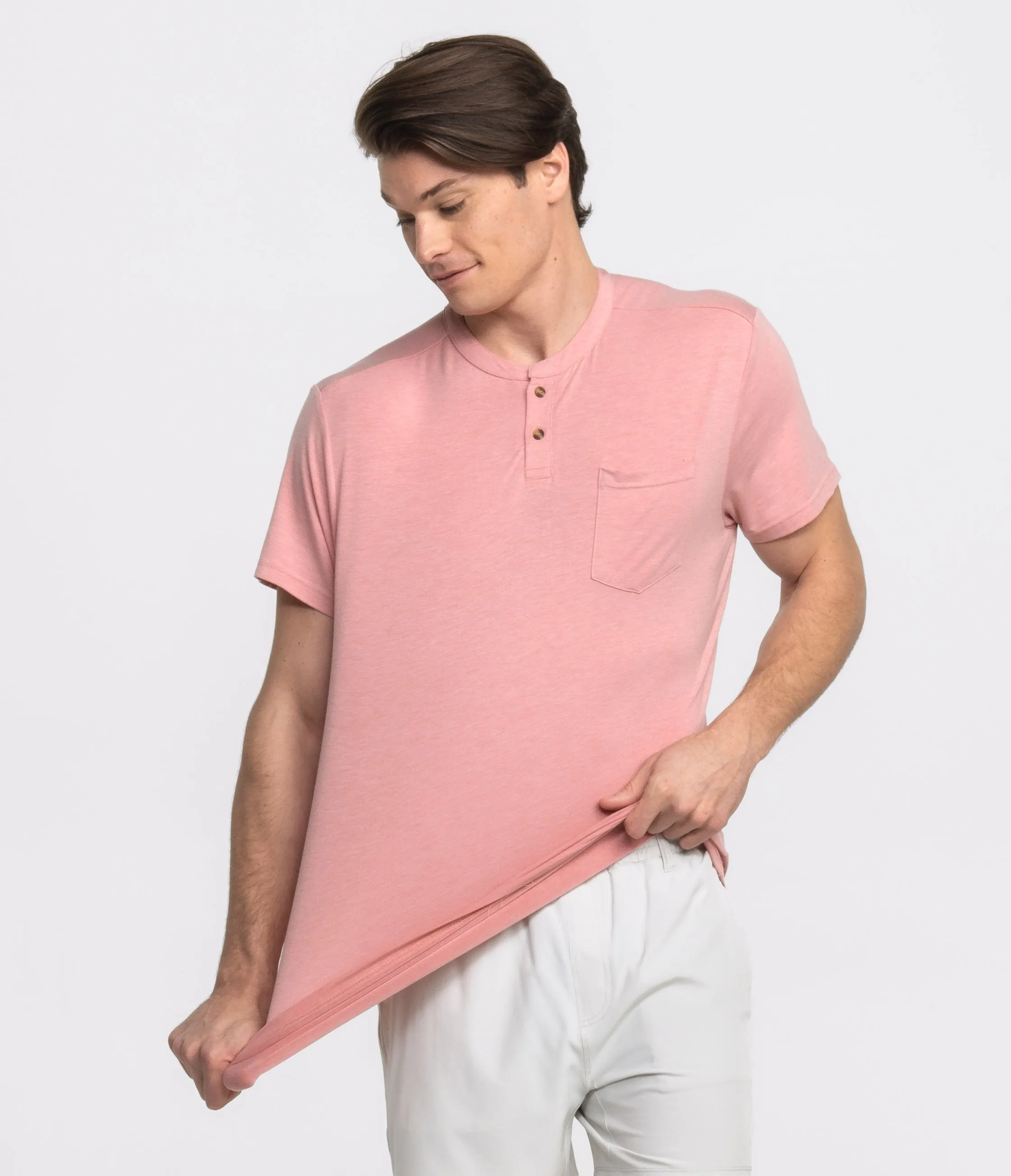 Max Comfort Henley SS - Mauveglow