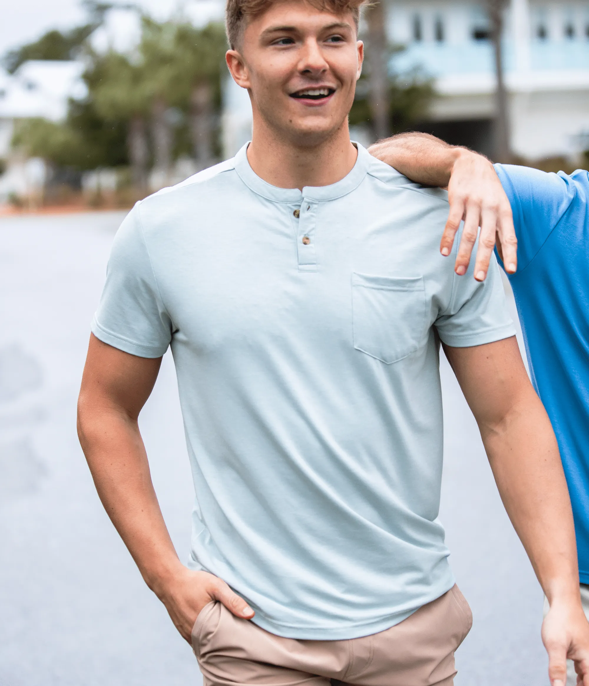 Max Comfort Henley SS - Salty Air