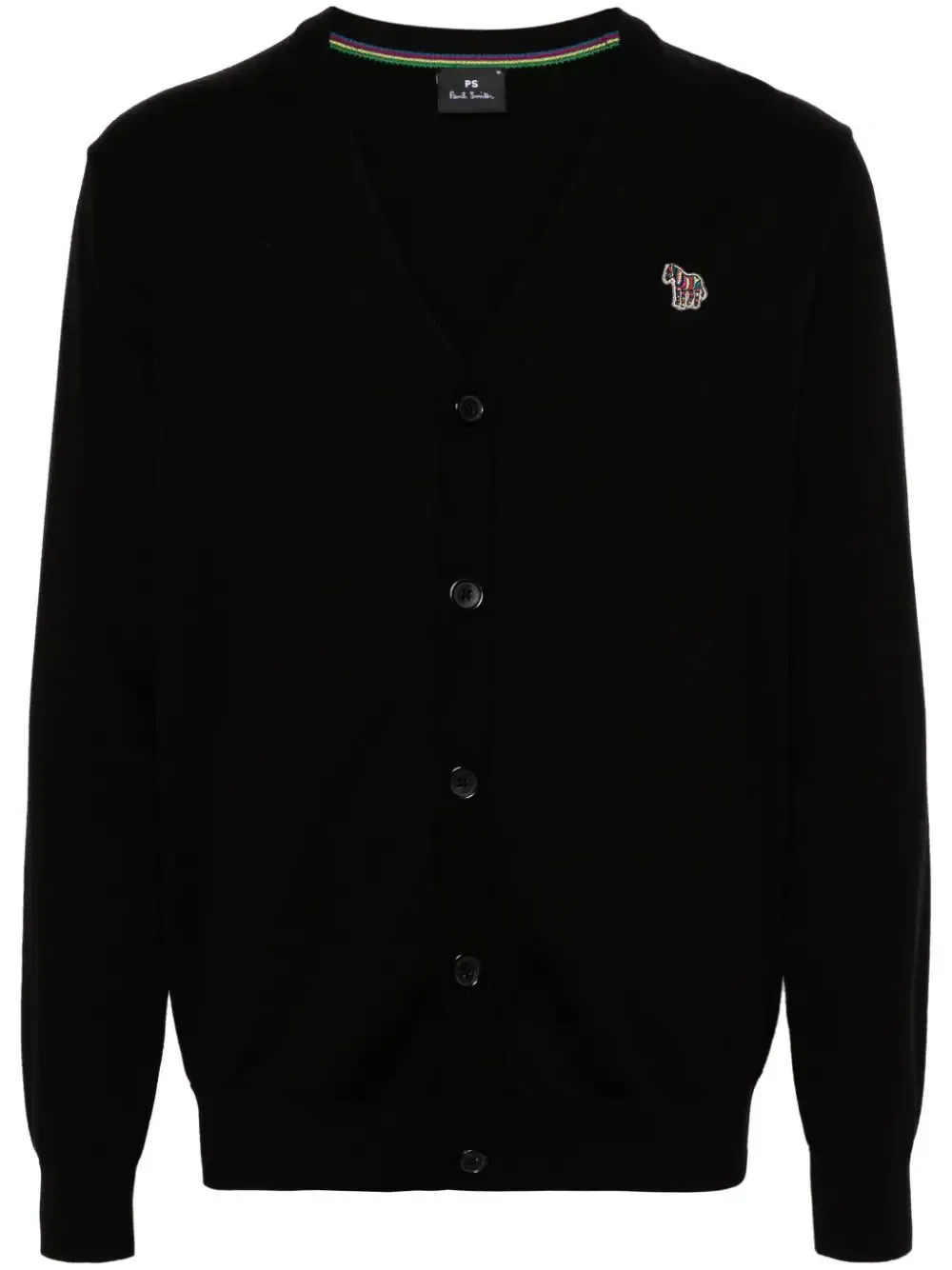 Mens Button Zebra Cardigan