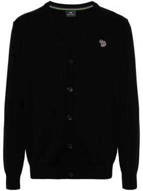 Mens Button Zebra Cardigan