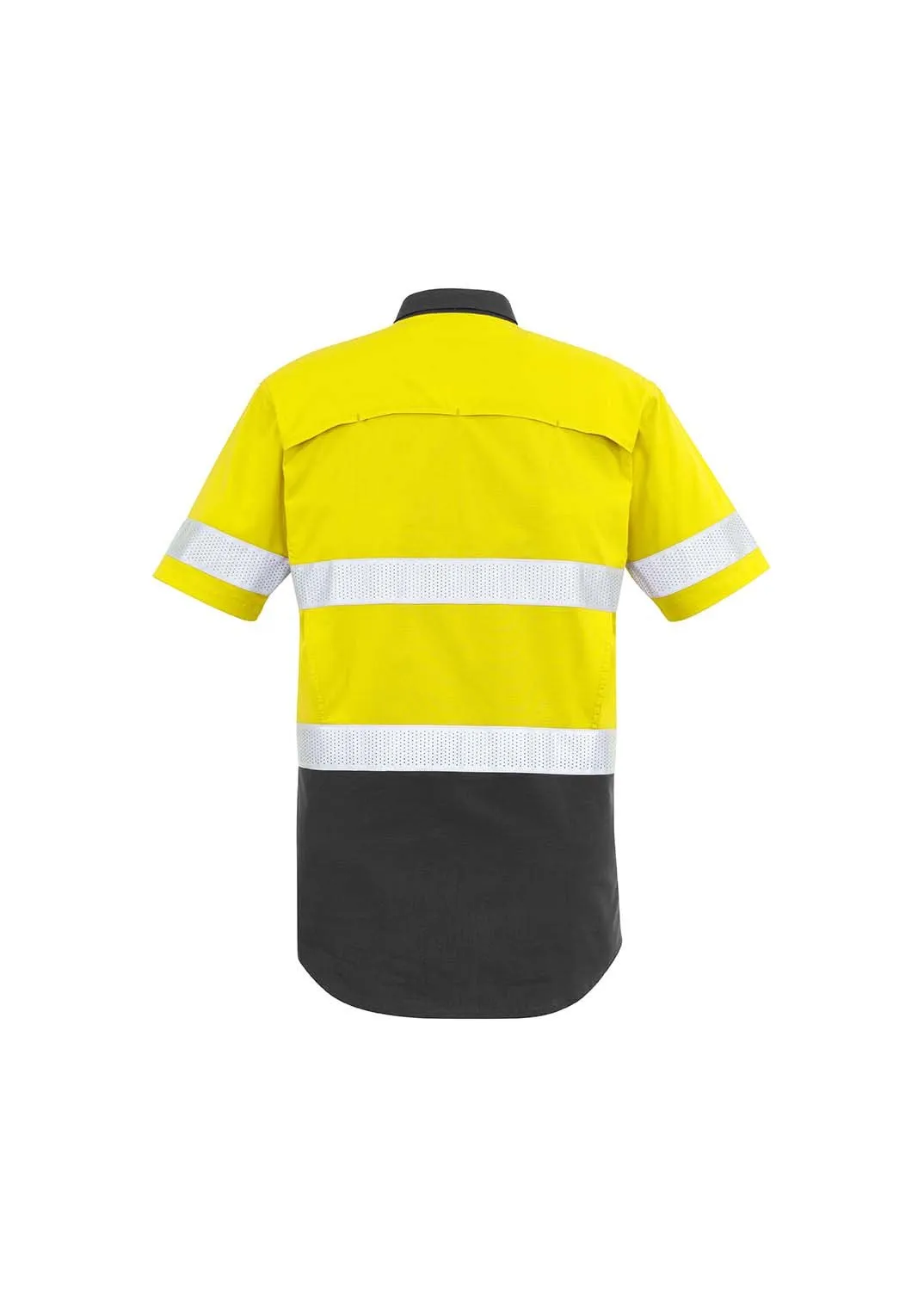 Mens Rugged Cooling Taped Hi Vis Spliced S/S Shirt