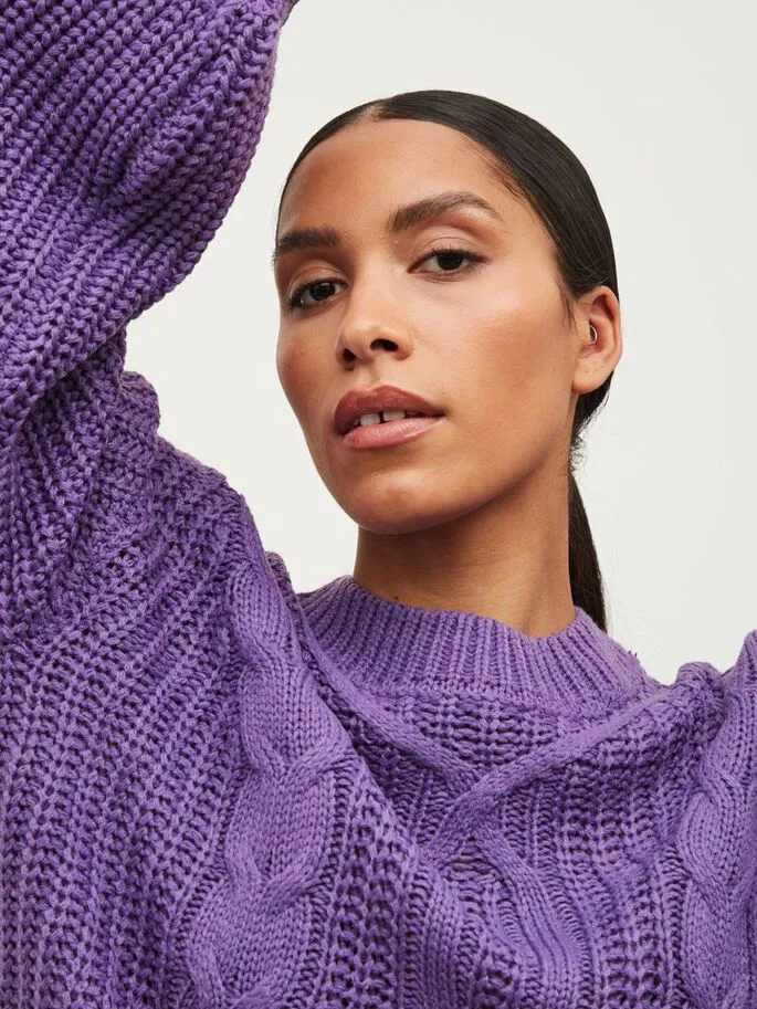 Meriah Knitted Jumper (Purple)