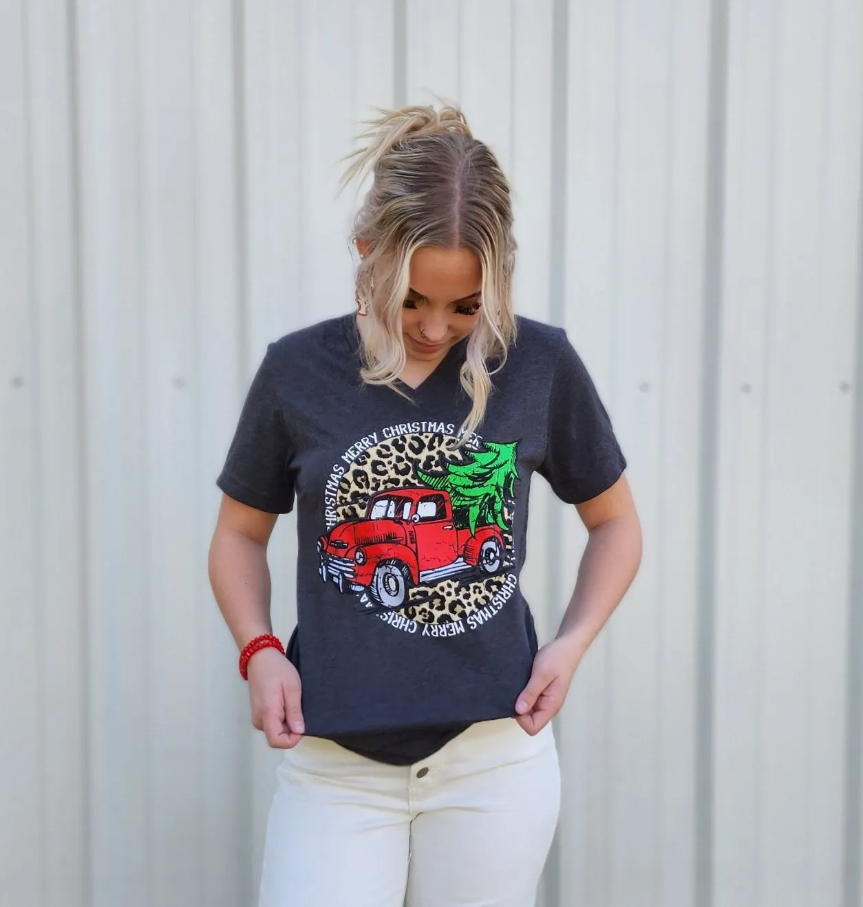 Merry Christmas Old Truck T-Shirt