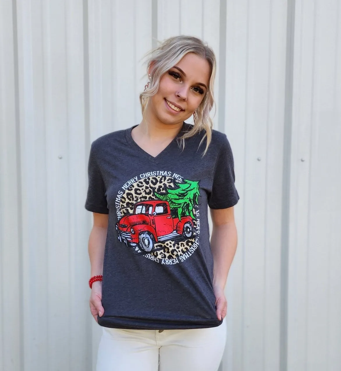 Merry Christmas Old Truck T-Shirt