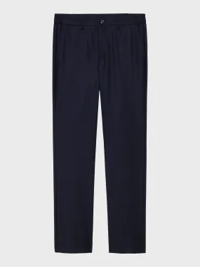 Mersino Indigo Luxury Wool Trousers - Woven in Italy
