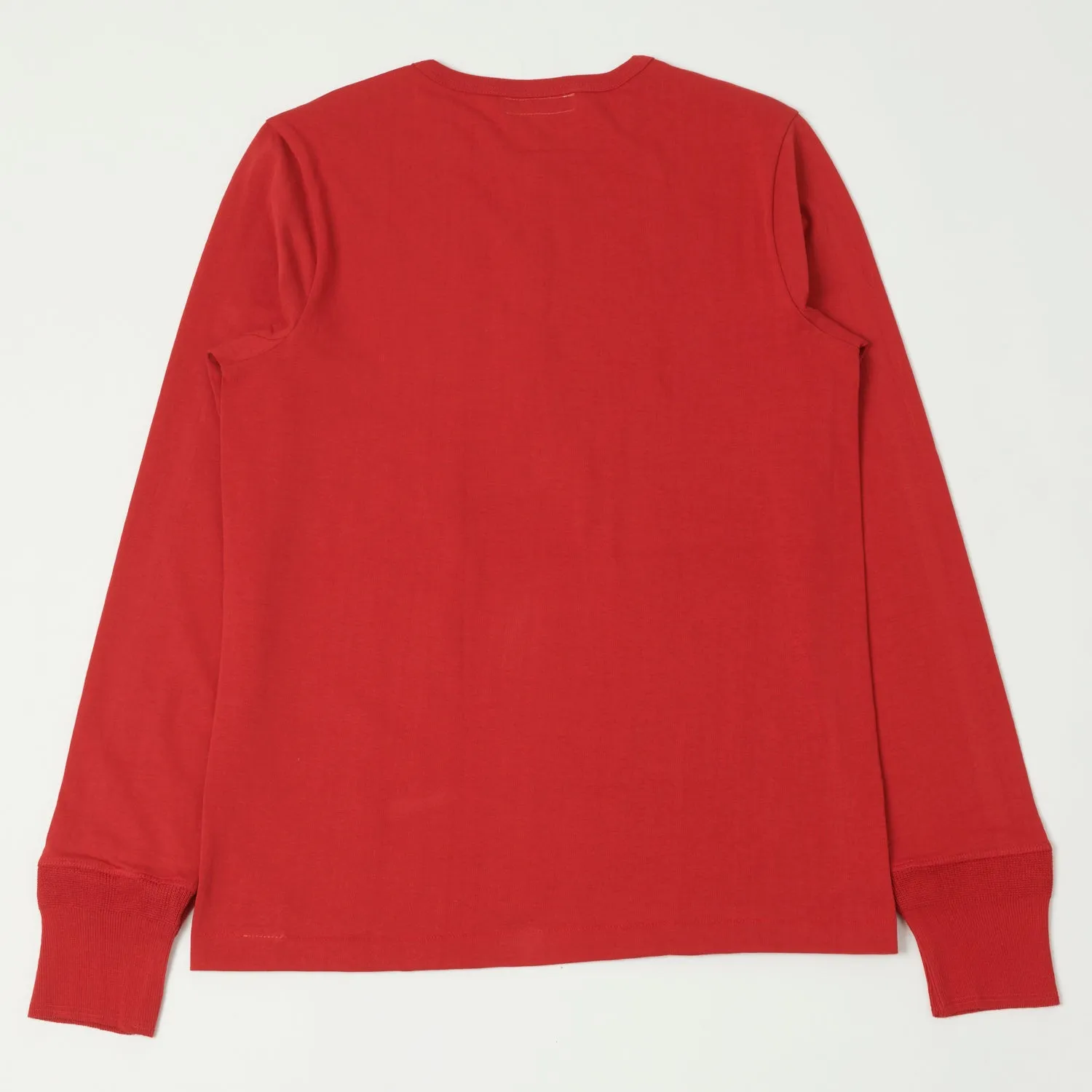 Merz b. Schwanen 206 Long Sleeve Henley - Red
