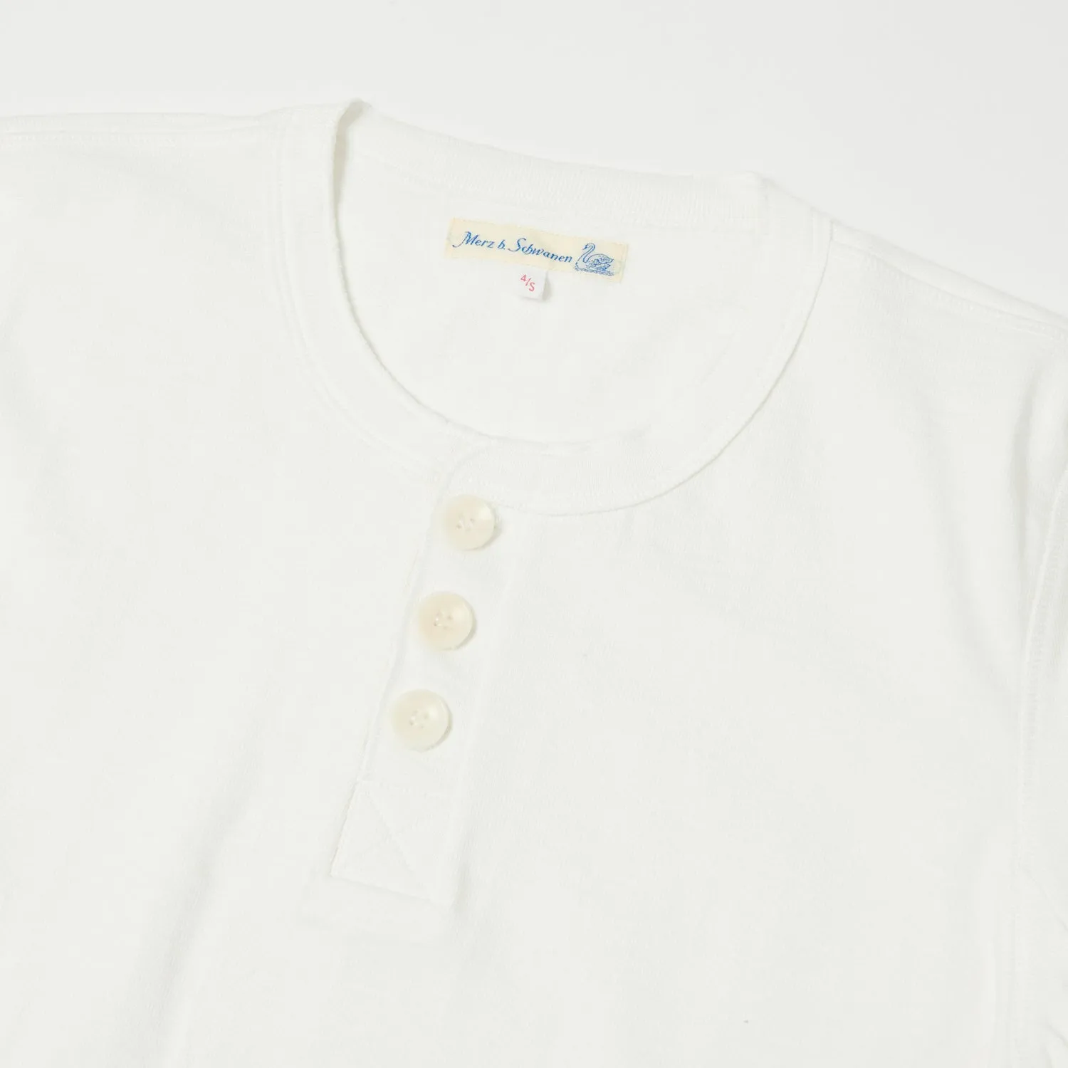 Merz b. Schwanen 2S04 Long Sleeve Henley - Nature